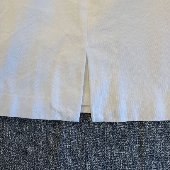 Peter Nygard White Embroidered Floral Skirt Women's size‎ 14 Back Zipper Closure - Picture 7 of 13